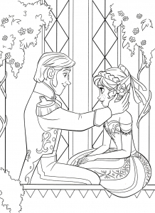 Reine Neige Disney Anna Hans