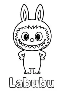 Labubu souriant