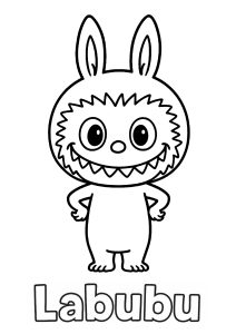 Coloriage labubu 00007