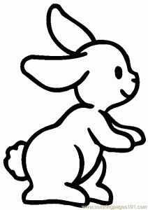 Coloriage de lapin à telecharger gratuitement