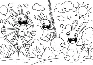 Aventures folles au parc d'attractions