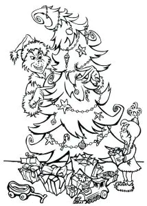 Grinch et un sapin