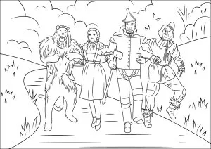 Les quatre compagnons du magicien d'oz