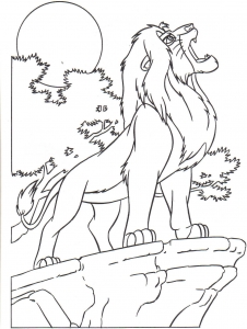 Coloriage le roi lion 4 2