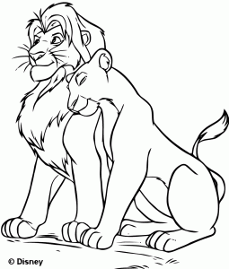 Coloriage le roi lion 5