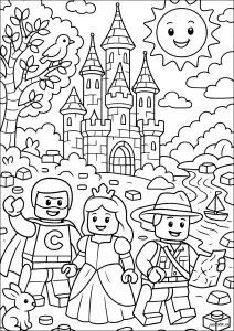 Aventure Au Château Avec Divers Personnages