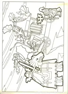 Coloriage De Chevaliers Lego
