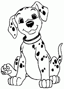 Coloriage De Les 101 Dalmatiens à Imprimer Pour Enfants