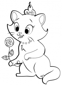 Coloriage de Les aristochats gratuit à colorier