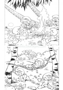 Coloriage De Les Schtroumpfs à Imprimer