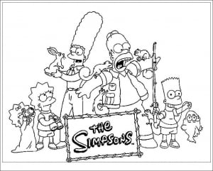 Simpson Coloriages Pour Enfants