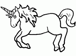 Coloriage de licorne à telecharger gratuitement