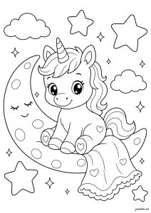 Licorne au Clair de Lune