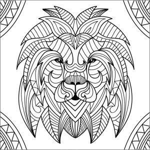 Coloriage enfant lion 6 3