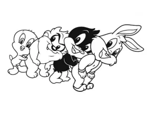 Coloriage de looney tunes à colorier pour enfants