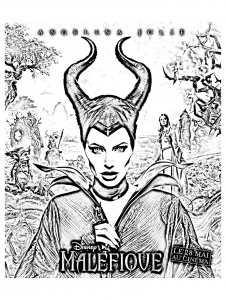 Coloriage De Maléfique  La Belle Au Bois Dormant   Disney  à Colorier Pour Enfants