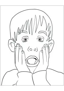 Simple dessin vectorisé de kevin