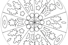 Mandala Abstrait Et Simple