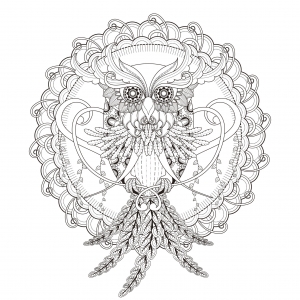 Mandala Chouette