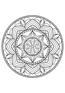 Mandala Complexe Et Envoutant