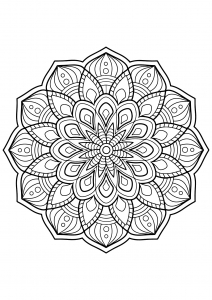 Mandala Ressemblant à Une Fleur