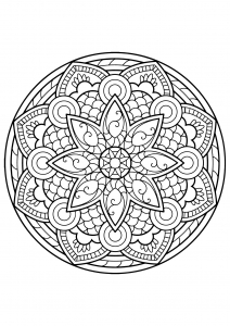 Mandala Complexe Et Magnifique