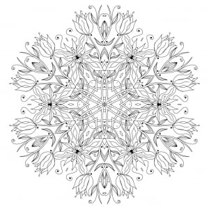 Mandala fleurs elegantes par epic22