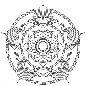 Superbe Mandala Complexe