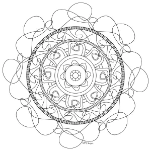 Mandala Aux Lignes épurées