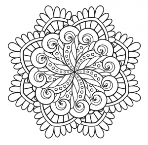 Joli Mandala Très Simple