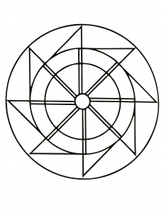 Mandala Et Formes Géométriques Très Simples