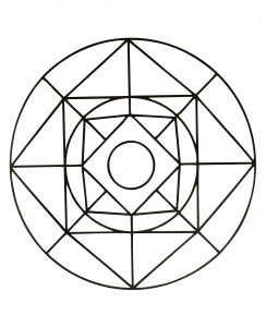 Mandala Simple, Géométrique Et Stylé