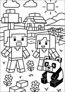Les deux aventuriers et le panda