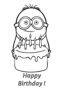 Coloriage De Minions Pour Enfants