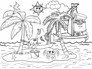 Dessin De Minions Gratuit à Télécharger Et Colorier