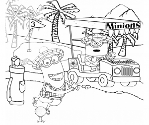 Coloriage de Minions à colorier pour enfants