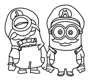 Coloriage De Minions Gratuit à Colorier