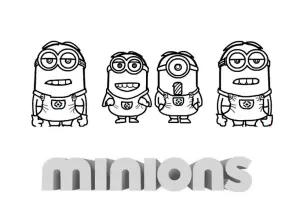 Coloriage De Minions à Colorier Pour Enfants