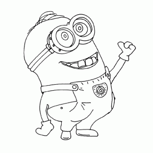 Coloriage de Minions à imprimer