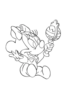 Minnie Avec Un Hochet