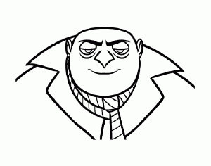 Coloriage De Moi Moche Et Méchant Pour Enfants