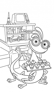 Coloriage monstres academie randall