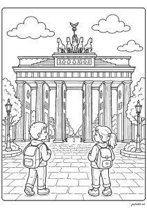 La porte de Brandebourg à Berlin (Allemagne)