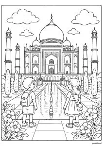 Le Taj Mahal (Inde) - mausolée du XVIIe siècle