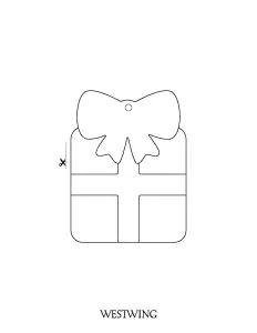 Cadeau de Noël à découper