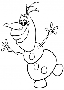 Coloriage De Olaf  La Reine Des Neiges  à Colorier Pour Enfants