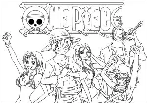 Personnages De One Piece Et Logo