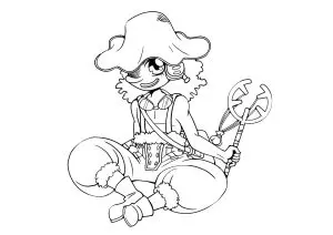Personnage Féminin Style Kawaii