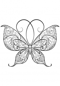 Dessin De Papillons Gratuit à Télécharger Et Colorier