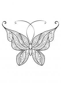Image De Papillons à Télécharger Et Colorier